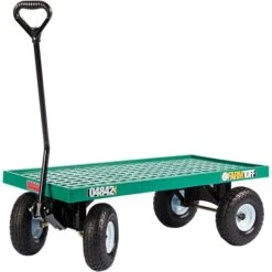 Farm Tuff Plastic Deck Wagon With Flat-Free Tires