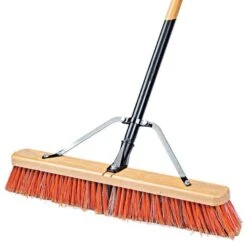 Leonard Fine-Bristle Push Broom, 24-Inch Wide Block -Garden Tools 1824 2