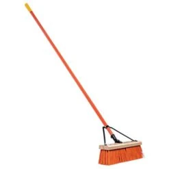 Leonard 18-Inch Heavy-Duty Push Broom With Steel Handle -Garden Tools 2318 1