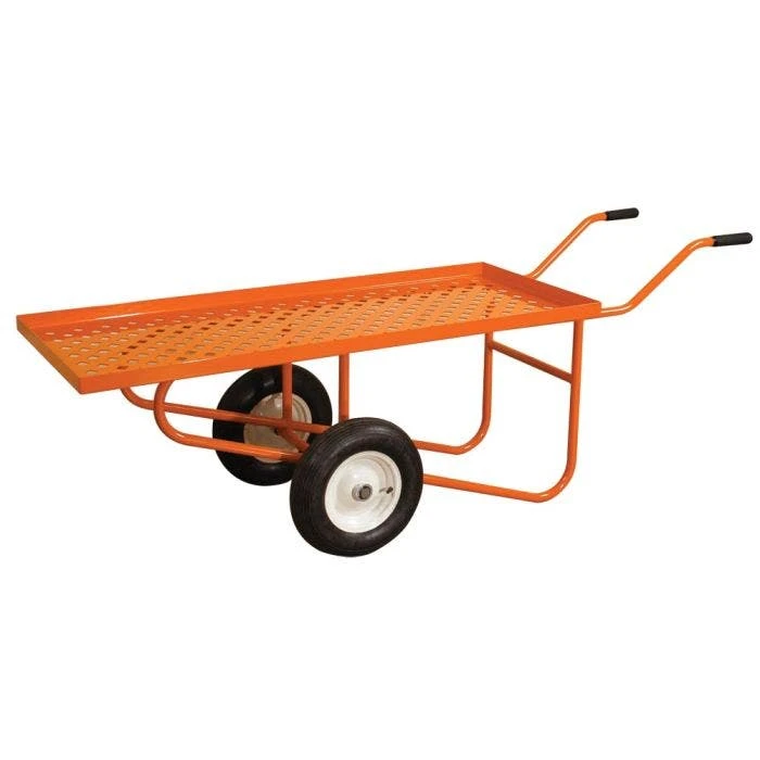 Leonard Flatbed 2-Wheel Nursery Cart, 2ft X 5ft Deck, 850 Lb Capacity 2 Leonard Flatbed 2-Wheel Nursery Cart, 2ft X 5ft Deck, 850 Lb Capacity - Image 2