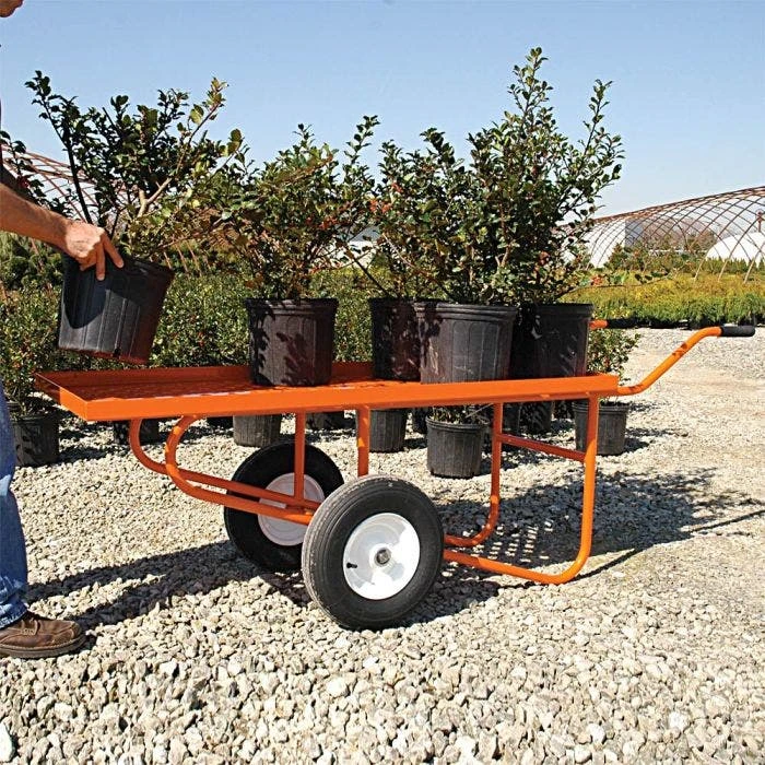 Leonard Flatbed 2-Wheel Nursery Cart, 2ft X 5ft Deck, 850 Lb Capacity 6 Leonard Flatbed 2-Wheel Nursery Cart, 2ft X 5ft Deck, 850 Lb Capacity - Image 6