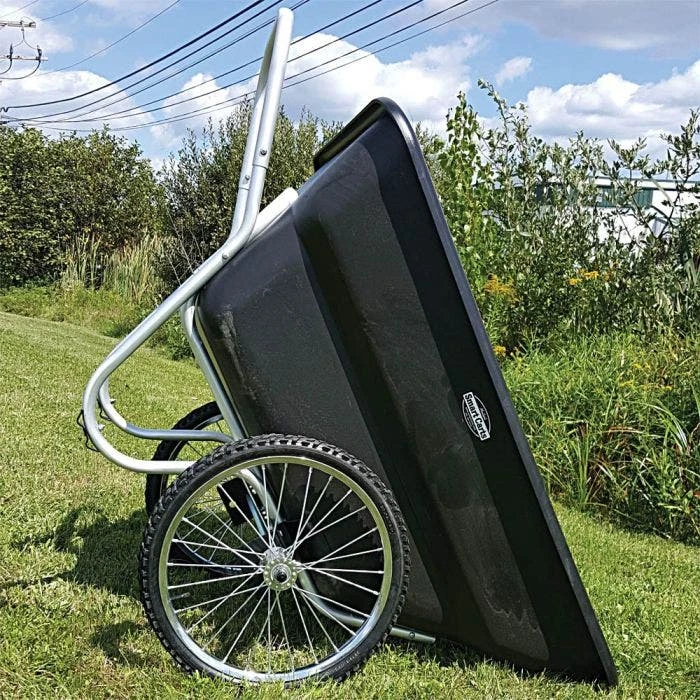 Muller's Original Smart Cart, Black 12 Cu. Ft. Tray With 20" Flat Free Spoke Wheels 2 Muller's Original Smart Cart, Black 12 Cu. Ft. Tray With 20" Flat Free Spoke Wheels - Image 2