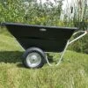 Muller's Original Smart Cart, Black 12 Cu. Ft. Tray With 16" Turf Wheels