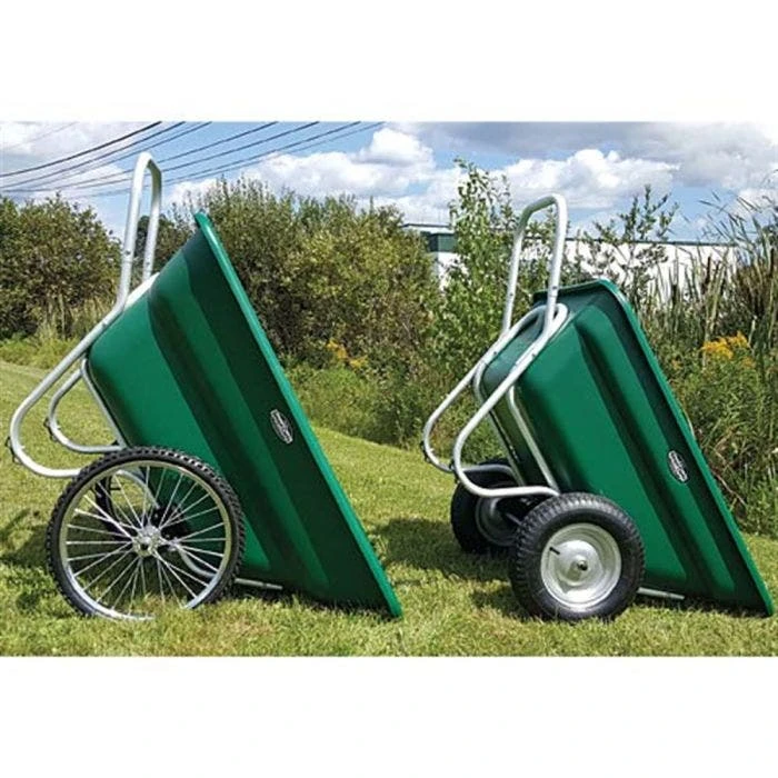 Muller's Original Smart Cart, Green 12 Cu. Ft. Tray With 20" Flat Free Spoke Wheels 2 Muller's Original Smart Cart, Green 12 Cu. Ft. Tray With 20" Flat Free Spoke Wheels - Image 2