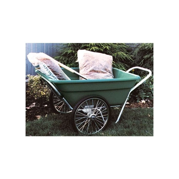 Muller's Original Smart Cart, Green 7 Cu. Ft. Tray With 20" Flat Free Spoke Wheels 2 Muller's Original Smart Cart, Green 7 Cu. Ft. Tray With 20" Flat Free Spoke Wheels - Image 2