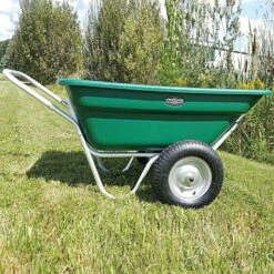 Muller's Original Smart Cart, Green 7 Cu. Ft. Tray With 16" Turf Wheels