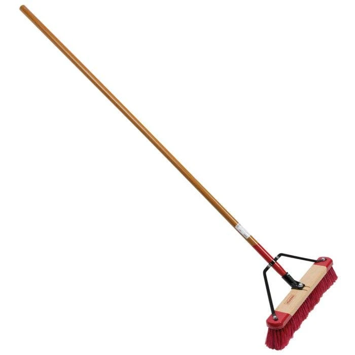 Harper Dual Bristle Broom Plastic Fibers 18in Wide 1 Harper Dual Bristle Broom Plastic Fibers 18in Wide