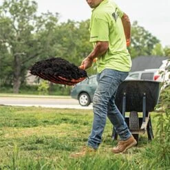 Poly Mulching Fork With D-Grip Handle By A.M. Leonard, 8 Tine, 15in Scoop X 44in Length, Lifetime Warranty -Garden Tools apf810 5 1