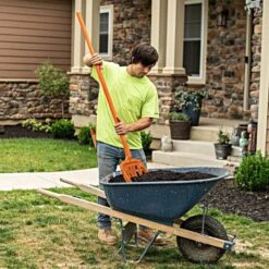 Leonard 8-Tine Poly Mulching Fork With Straight Handle