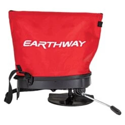 Earthway Hand Crank Spreader With 20lb Nylon Bag Hopper -Garden Tools e27 outline side