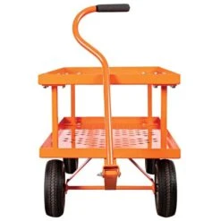 Leonard 2-Foot By 5-Foot Pull-Style Nursery Cart With 18-Inch Shelf -Garden Tools f2460hwg 2