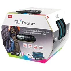 FITT Force™ Pro Commercial-Grade Lay Flat Hose, 3/4-Inch Diameter, 100-Foot Length