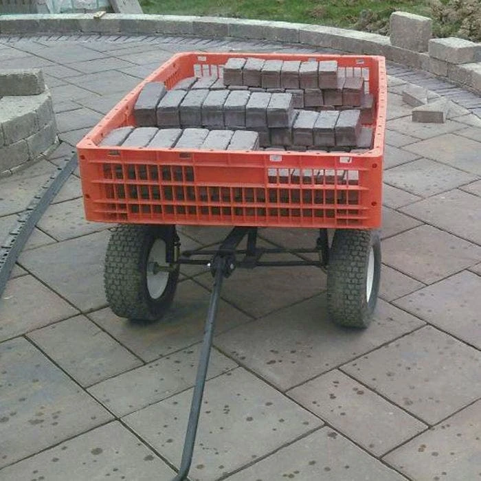 Leonard Orange Utility Wagon, Flat Free Tires 7 Leonard Orange Utility Wagon, Flat Free Tires - Image 7