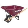Scenic Road 8-Cubic-Foot Capacity Poly Tray Wheelbarrow With Flat Free Tire