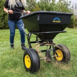 Spyker Ergo-Pro Spreader 80lb With Powder Coated Frame -Garden Tools spy80 1p 9 1