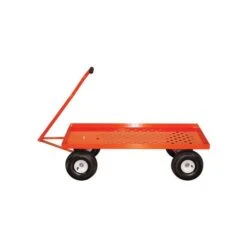 Leonard Pull Style 4 Wheel Nursery Carts With 2 Foot X 4 Foot Decks -Garden Tools vp 2448wg 2