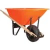 Leonard 8-Cubic-Foot Capacity Poly Tray Wheelbarrow With Pneumatic Tire
